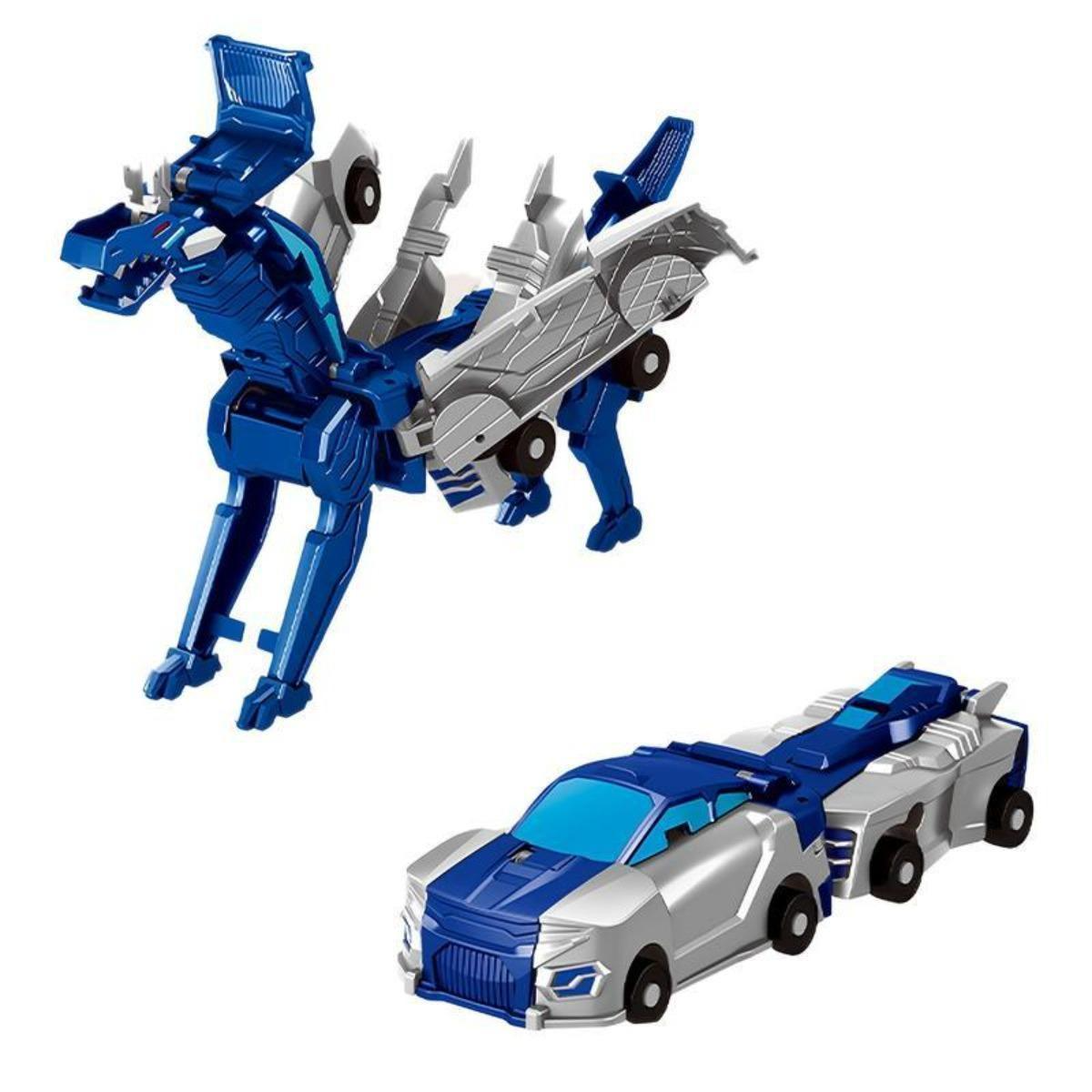 2-in-1 Unisex Mechanical Mini Magnetic-Triggered Auto-Transform Pegasus Car Toy, Battery-Free Safe ABS Plastic Animal Toy, Creative Kids' Gift Ideas photo 3