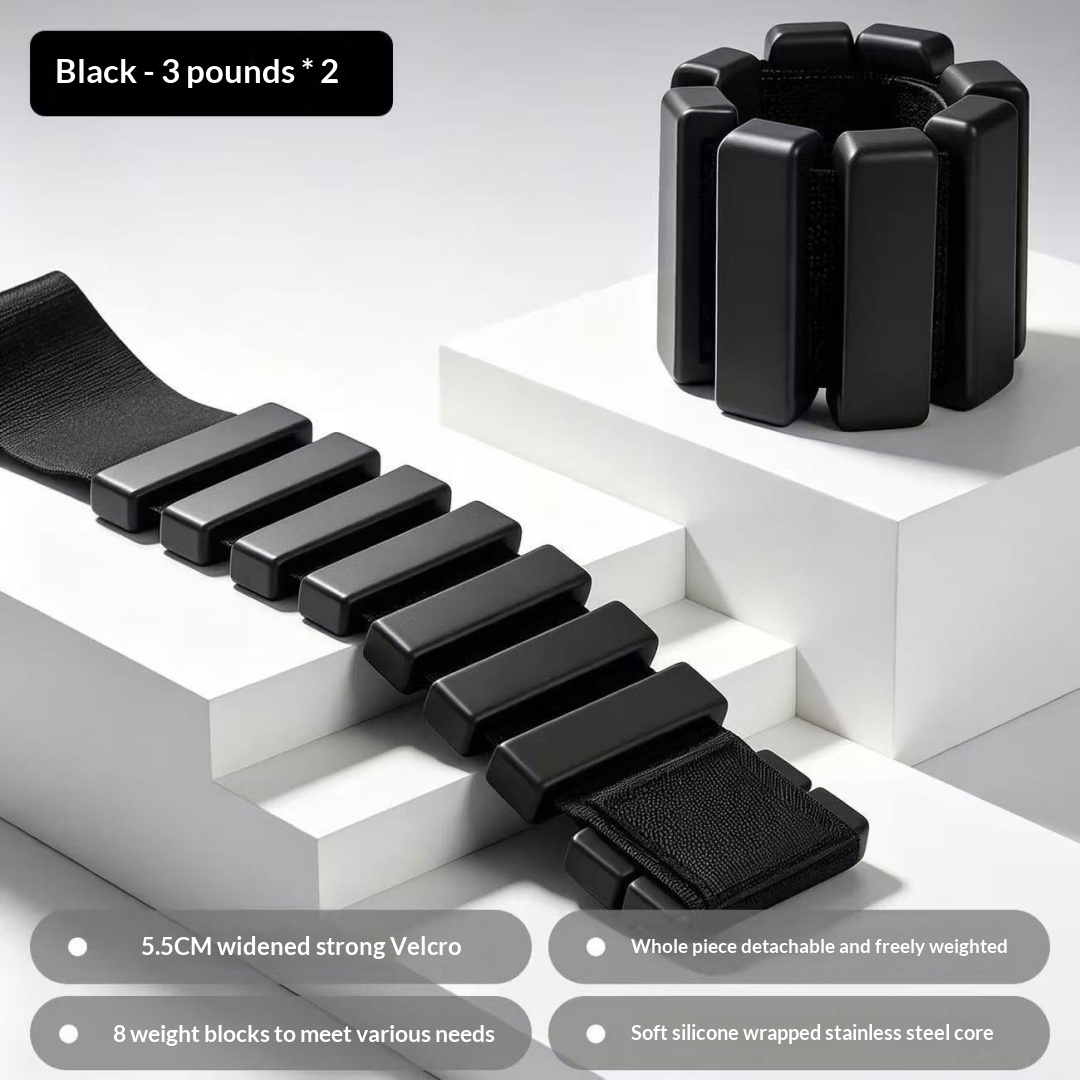 Fitness Silicone Weight-bearing Wristband, Multifunctional Detachable Sandbag Foot Ring, Home Yoga Fitness Resistance Arm Wristband photo 8