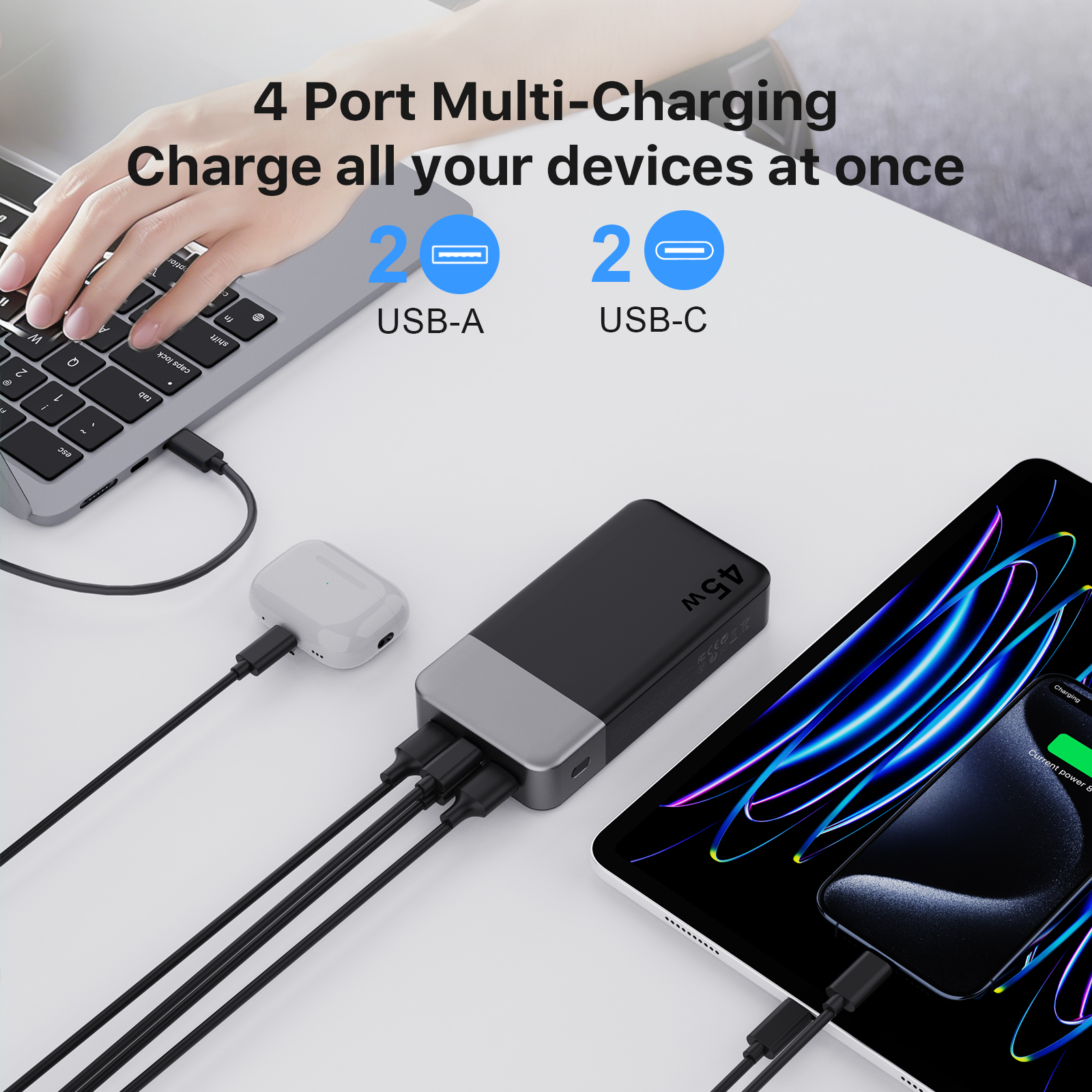 Australia Overseas Warehouse N OBIS 45W Fast Charging Power Bank 20000mAh Laotop Travel Essential Portable Cell Phone Charger With USB-C Input And Output photo 4