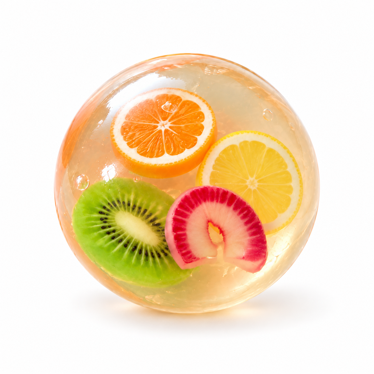 Coconut Oil Squishy, Slow Rising Stress Ball With Kiwi Inside Slow Rising Ball, Coconut Oil Filled Squeeze Toy, Soft Fidget Toy For Stress Anxiety Relief, Ideal Gift For Birthday Party photo 3