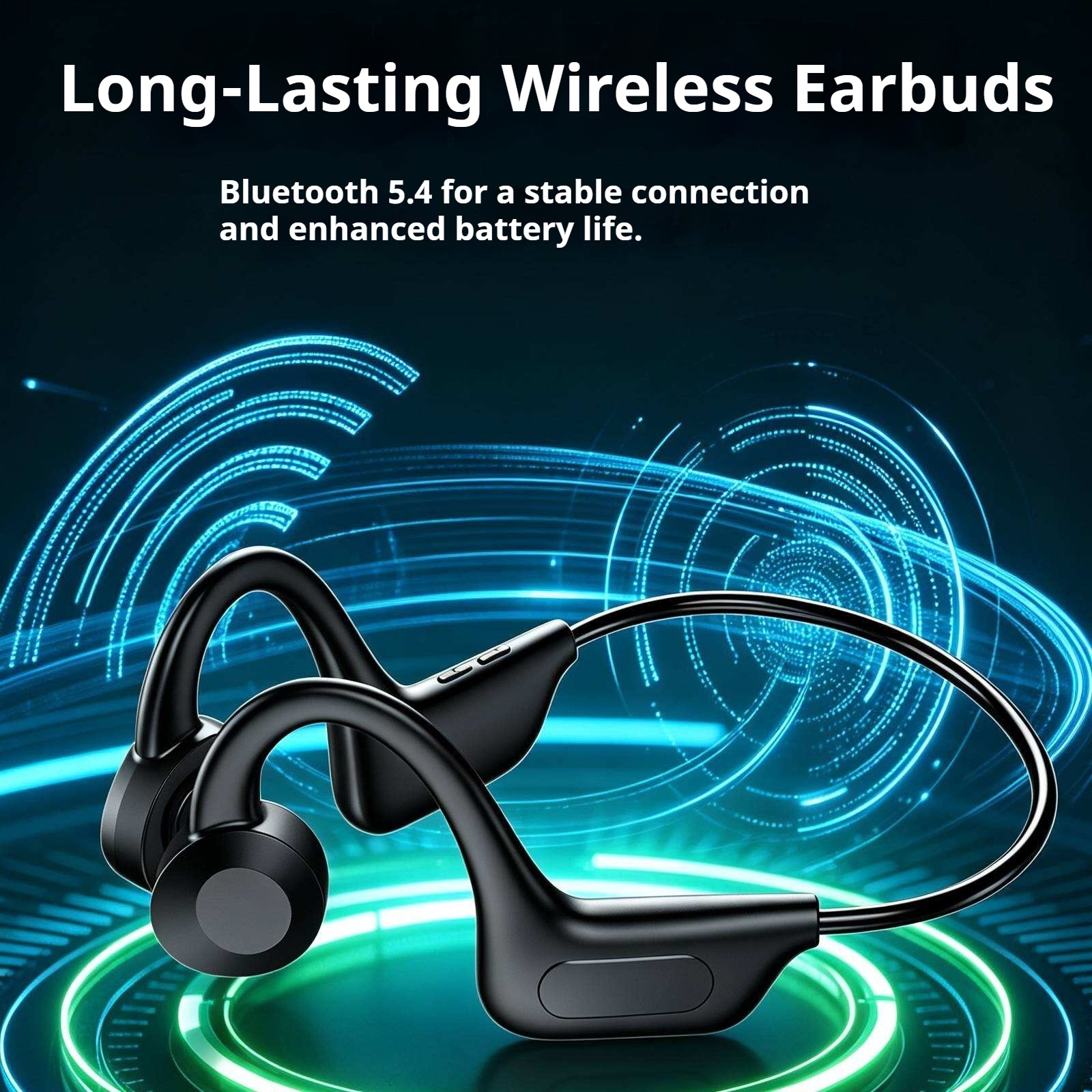 KP-21Ppro Best-selling Wireless Bluetooth Ear-hook Sports Headphones Waterproof Long Battery Life Factory Direct Stock photo 3