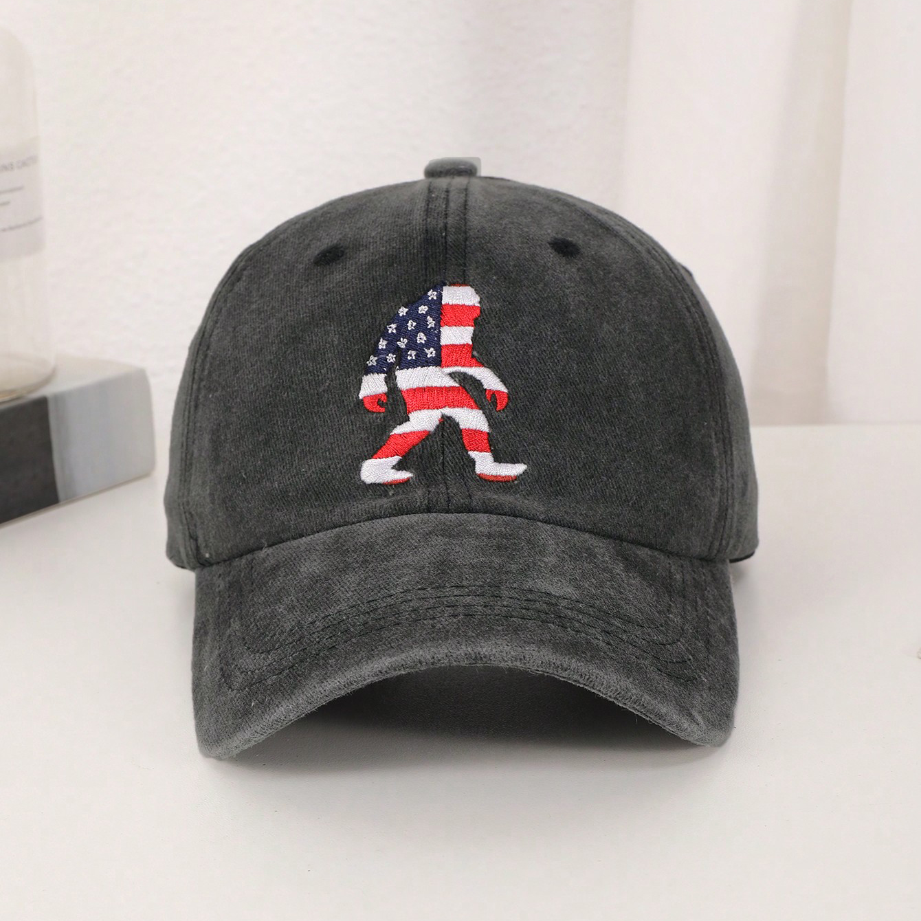 Summer Couple Vintage Washed Baseball Cap, Cute Embroidery Trendy Casual Hat For Daily Commute photo 4