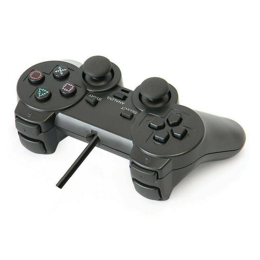 2PCS For PlayStation 2 PS2 Black Wired Game Controller Gamepad Joypad photo 6