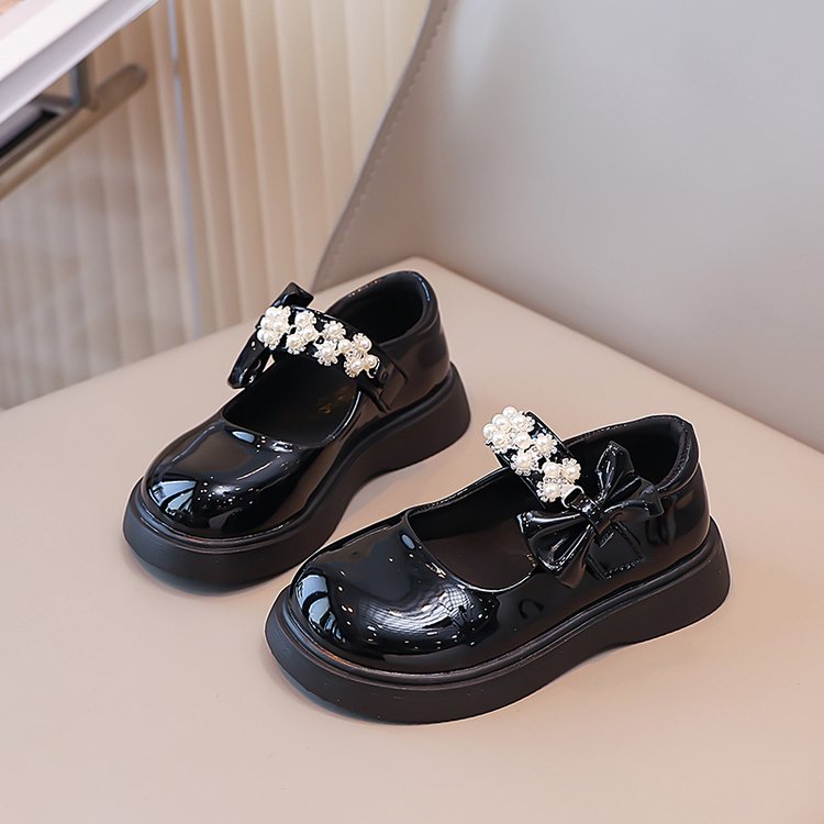 Lightweight New Design Children's Girls' Leather Shoes Summer Thins Dressy Sparkle Princess Shoes photo 3
