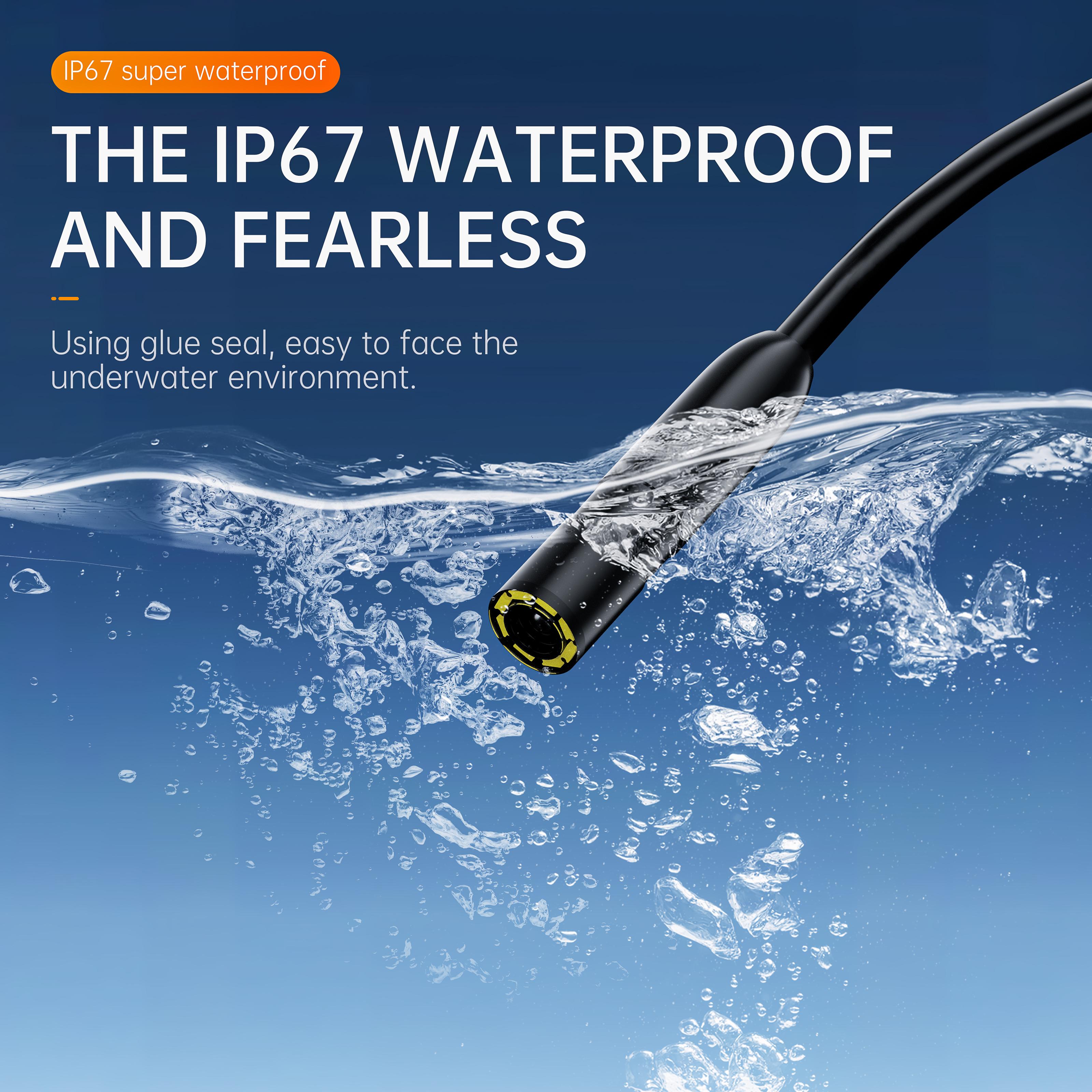 HD Waterproof Endoscope Camera  High-Brightness LED Lights  For Home Plumbing & Automotive Repair photo 3