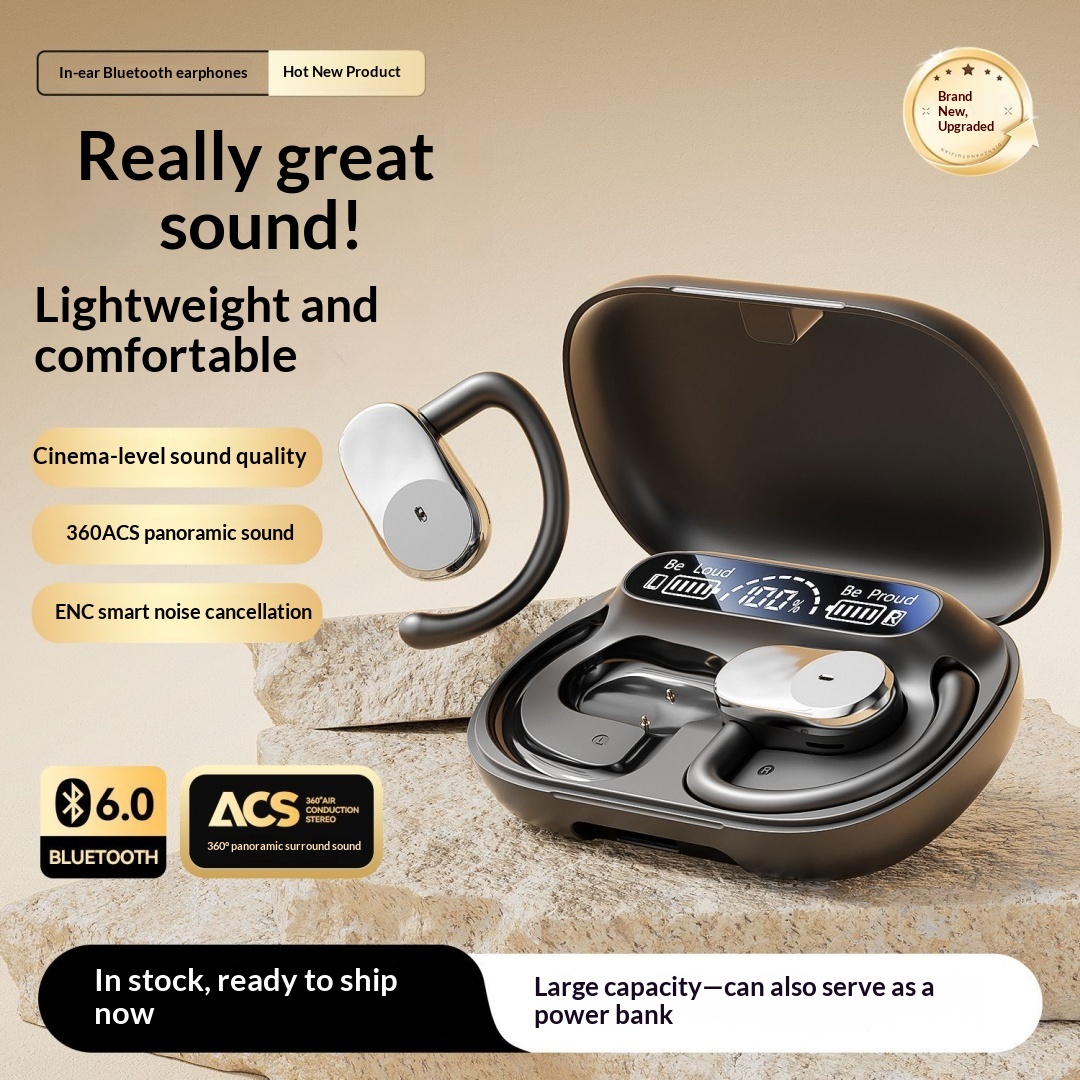 Cross Border Explosion M127 Long Range Hanging Earphone Private Model High Color Value Low Latency Wireless Bluetooth Headphones Wholesale photo 5