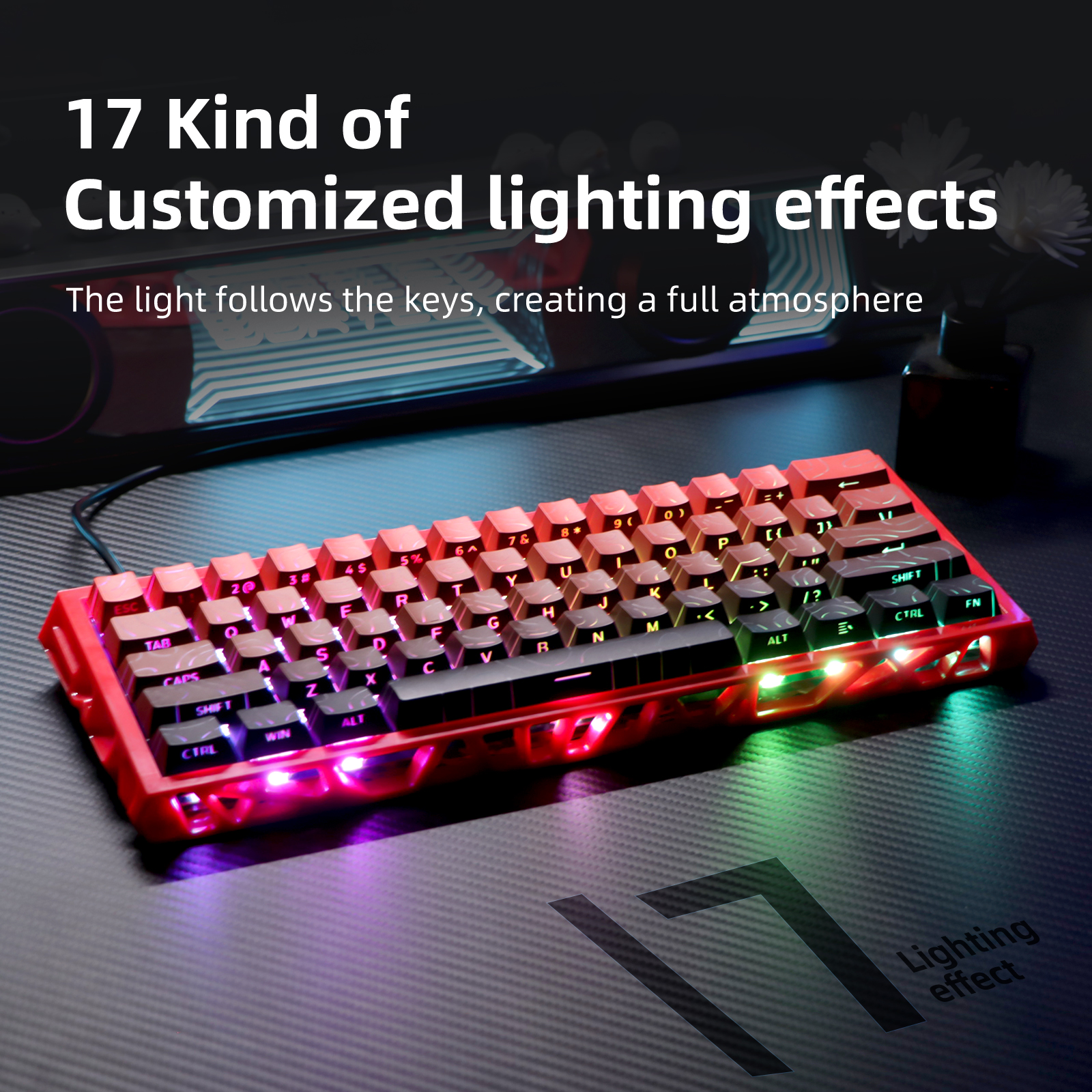 NJ61 Hollow Single-Mode Mechanical Keyboard photo 4