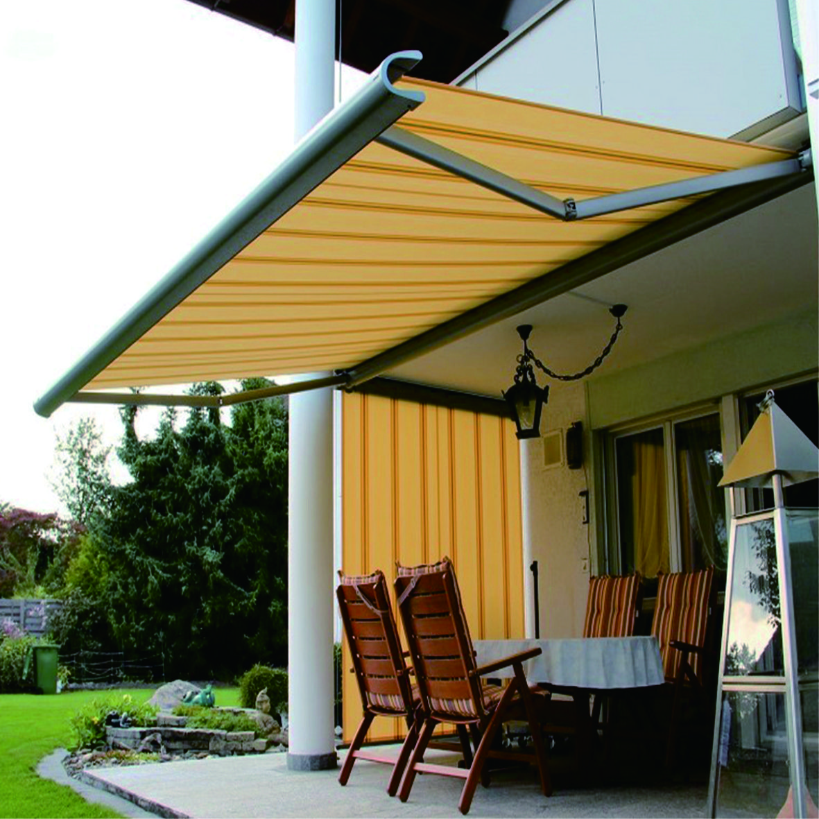 D8300 Full Box Retractable Awning 2-6m & 1.5-3m  Heavy Duty Motorized Patio Canopy With LED Light Remote  Smart Rain Wind Sensor photo 6