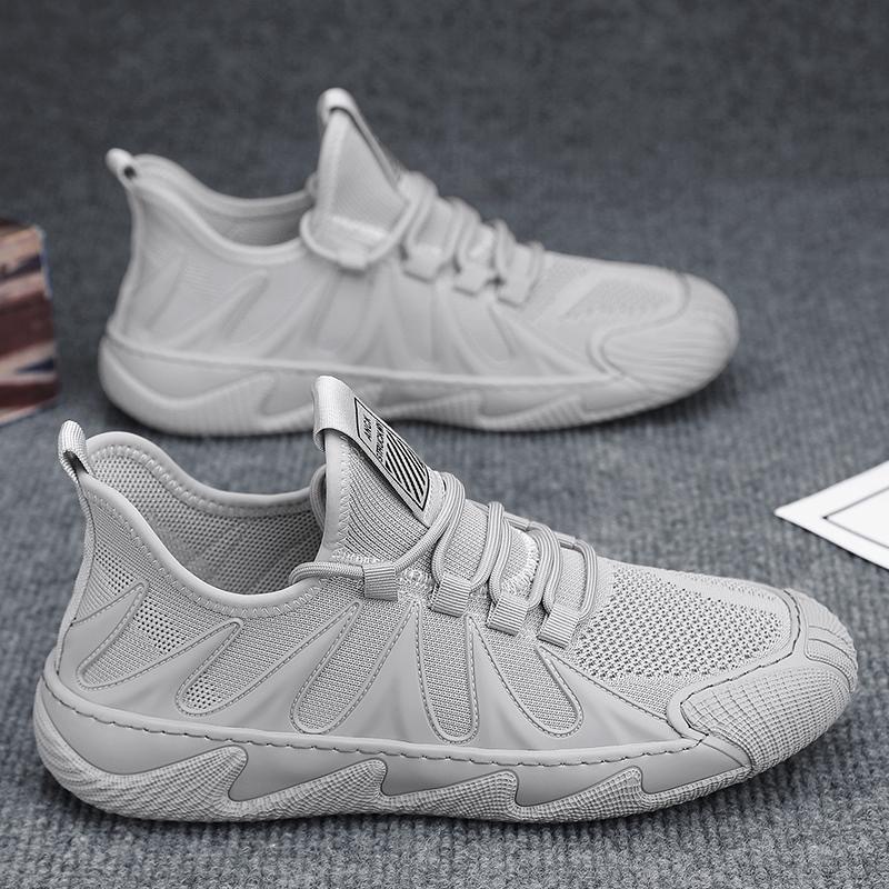 Breathable Mesh Sports Shoes Casual Lace-up Sneakers Men Non-slip Shoes photo 6