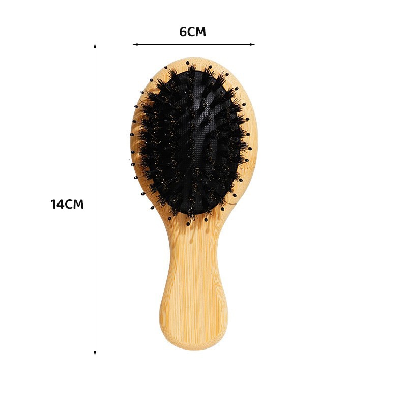 Factory Wholesale Bamboo Scalp Health Massage Air Cushion Comb Steel Needle Nylon Comb Tooth Smooth Hair Compact Portable Air Bag Comb photo 5