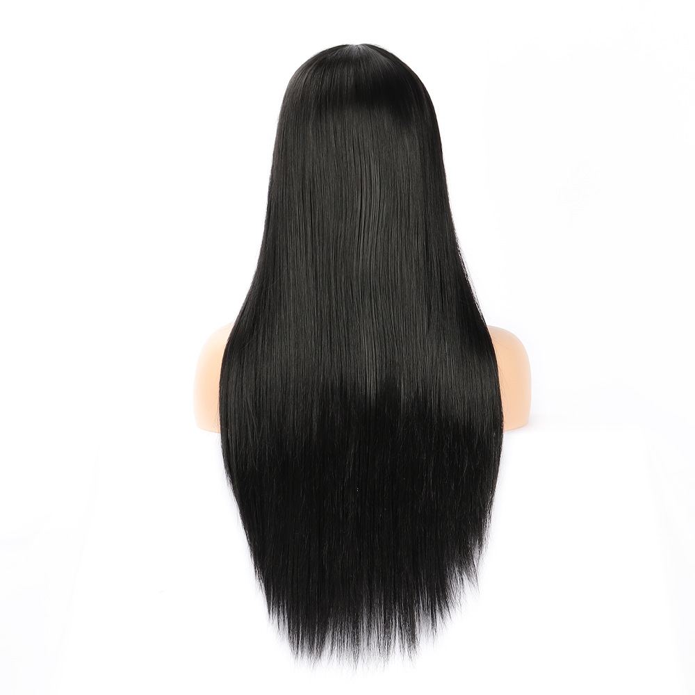 Character Bangs Medium Long Textured Straight Hair photo 2
