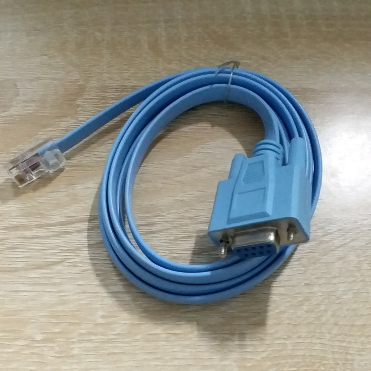 Network Cable Crystal Head To COM Nine-pin Router Configuration Line photo 1