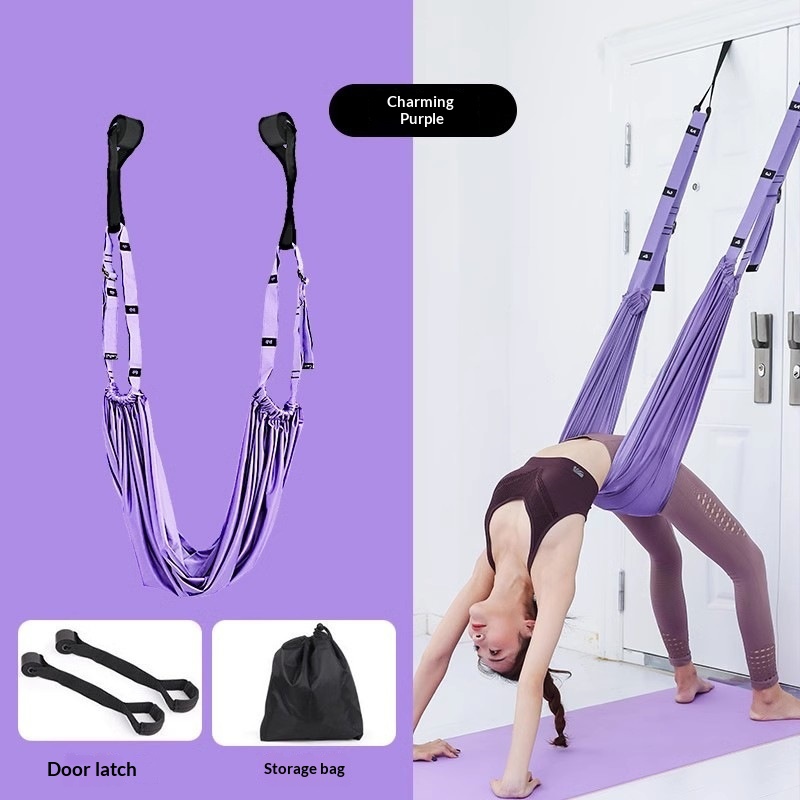 Aerial Yoga Sling Home Yoga Rope Splits Handstand Waist Training Equipment Door Hanging Stretching Strap Elastic Rope photo 2