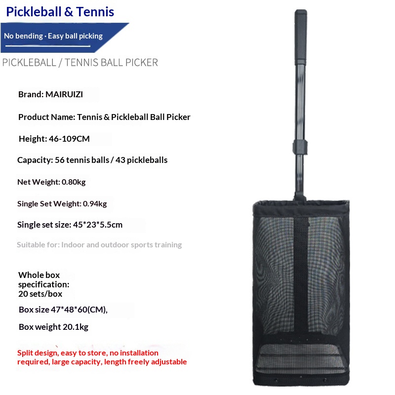 Pickleball Ball Retriever, Convenient Ball Pickup Frame That Eliminates The Need To Bend Over, Detachable, Portable Storage, Ball Collector photo 3