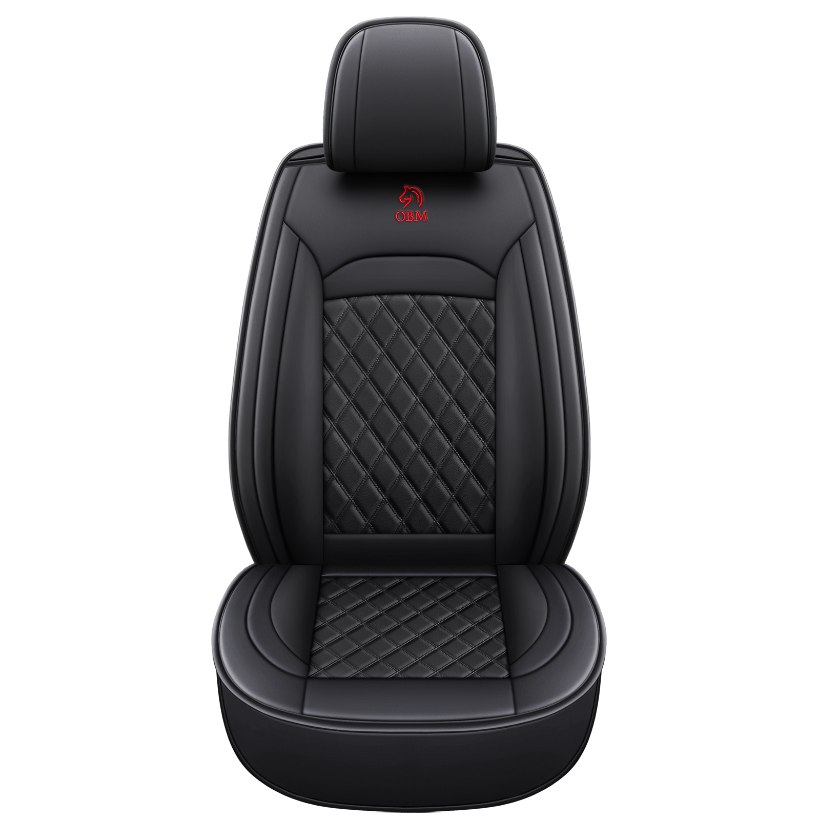 Diamond-pattern Full-coverage Car Seat Covers Lo Go Customizable photo 1
