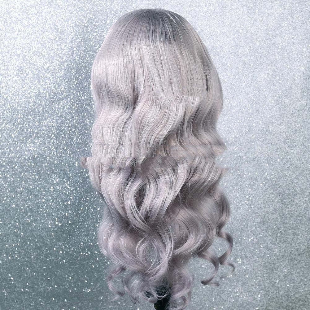 Wave Long Curly Synthetic Fiber Front Lace Wig photo 5