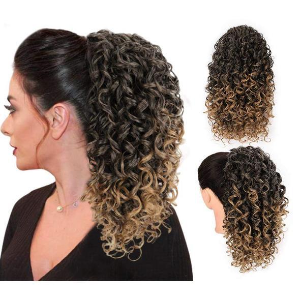 Curly Stretch Mesh Hair Bag Wig photo 3