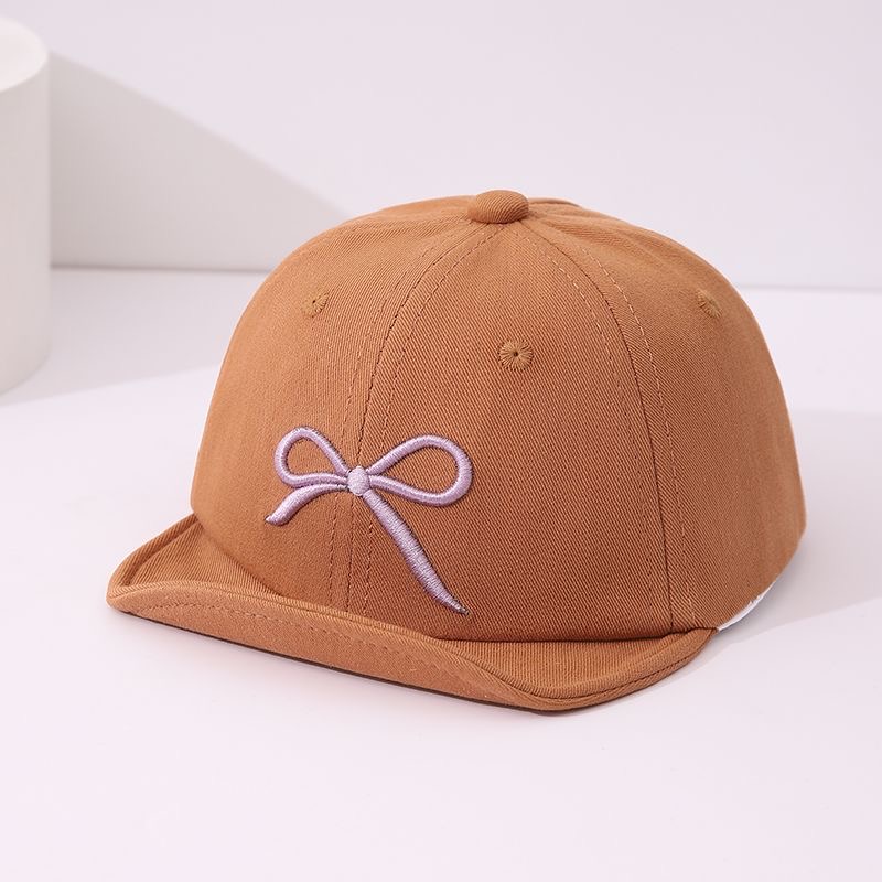 Children's Style Soft Fabric Bow Decoration Dome-shaped Baseball Cap With A Cute And Gentle Childlike Style, Suitable For Spring And Summer Wear. photo 3
