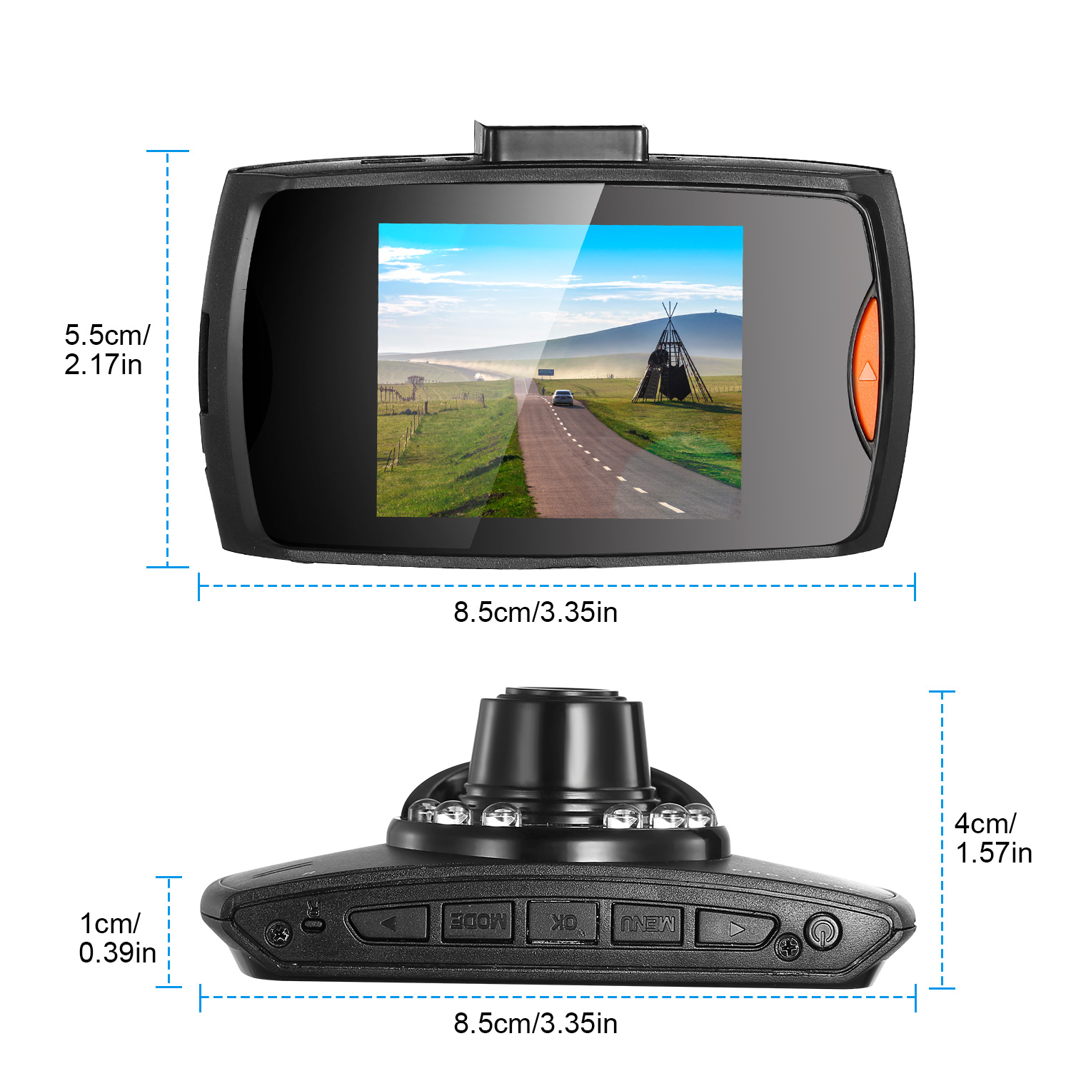 1080P Car DVR Camera Dash Cam Camcorder 90 Degree Angle Loop Recording Night Vison photo 3