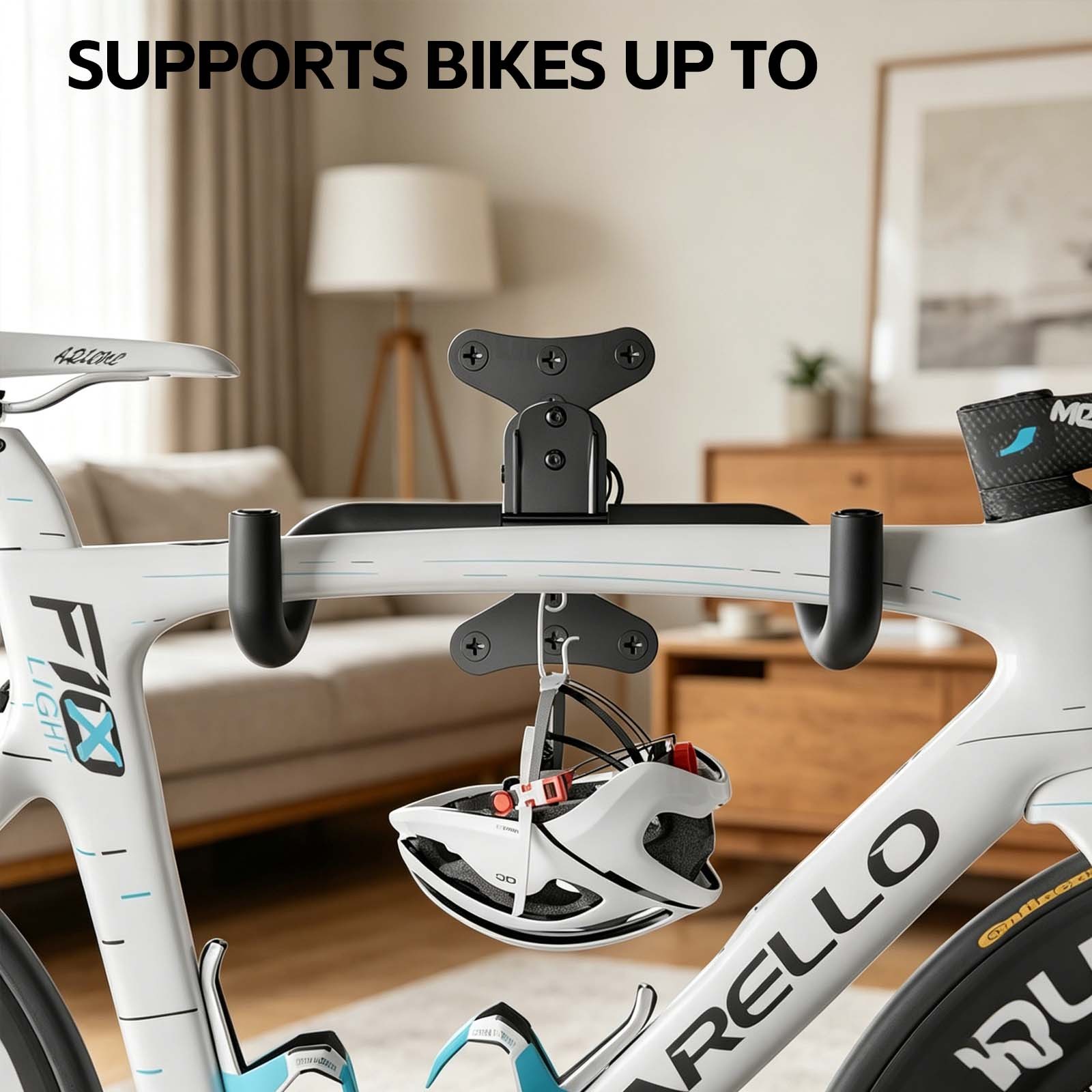 2pcs Bike Storage Hanger Wall Mounted Bicycle Hook Rack Garage Stand Tool photo 7