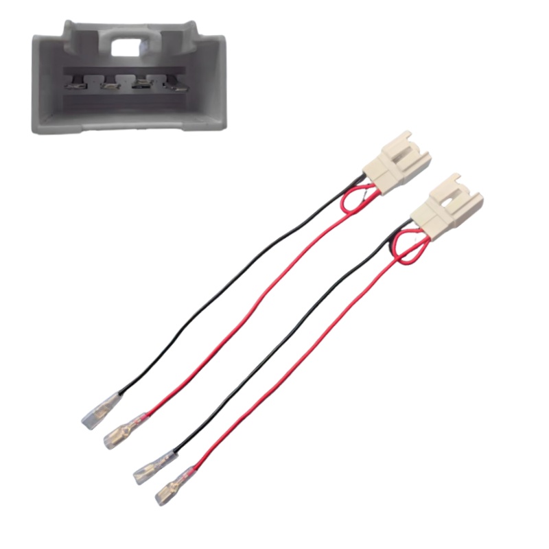 2pcs 4 PCS Car Door Speaker Wiring Harness, Audio Speaker Wire Cable Compatible With Ford Focus F-150 F-250 EcoSport Mazda 3 CX-5 CX-9 Speakers Adapter Connector Adaptor Plug photo 1