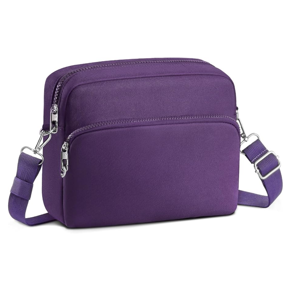Anti-Theft Crossbody Travel Bag For Women Men, Lightweight Shoulder Bag Classic Design For Trip, Daily Use, Sport photo 1