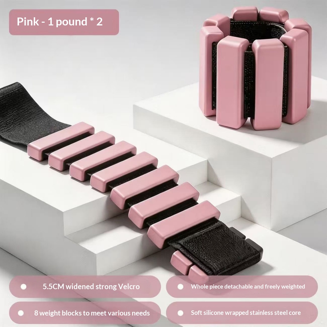 Fitness Silicone Weight-bearing Wristband, Multifunctional Detachable Sandbag Foot Ring, Home Yoga Fitness Resistance Arm Wristband photo 3