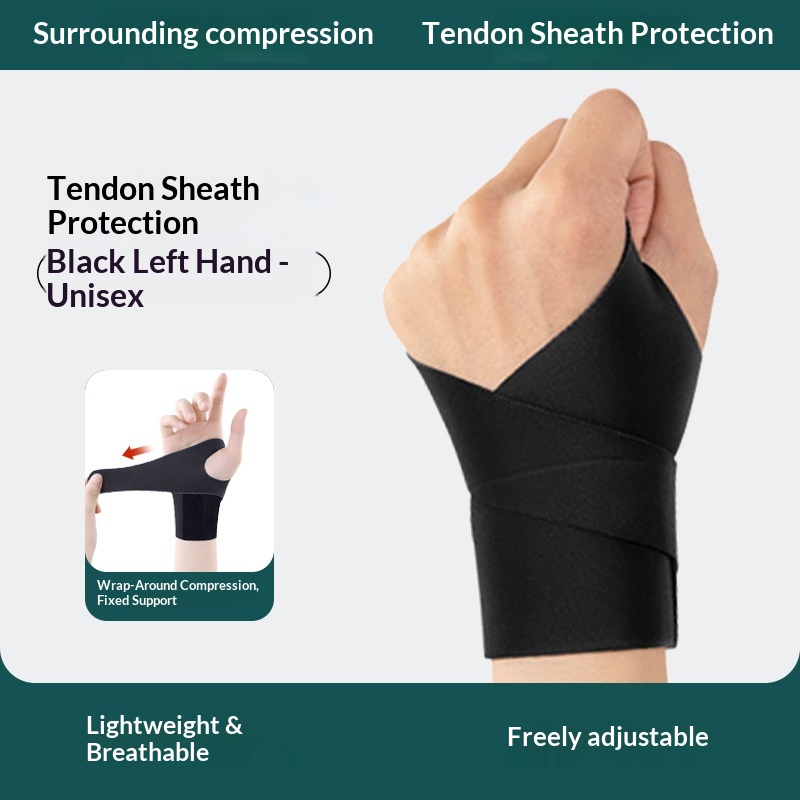 Japanese Sports Fitness Tendon Sheath Tfcc Wrist Strain Fixed Sheath Badminton Breathable Pressurized Thin Wrist Guard photo 2
