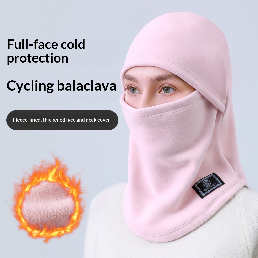 Warm Hood For Men And Women Cycling Electric Bicycles Winter Windproof And Cold-Proof Mask Helmet Neck Scarf All-In-One Hat photo 6