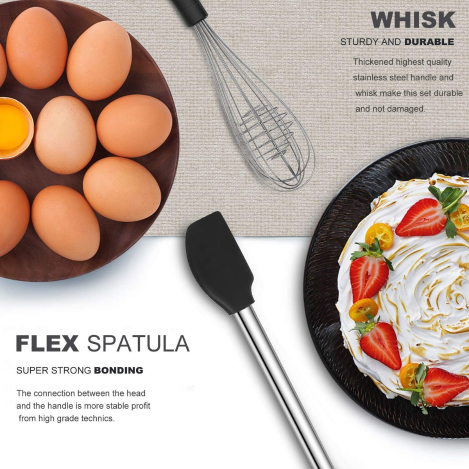 Kitchen Utensil Set Silicone Cooking Utensils 33 Kitchen Gadgets  Spoons For Nonstick Cookware Silicone And Stainless Steel Spatula Set-Best Kitchen Tools, Useful Pots And Pans Accessories photo 4