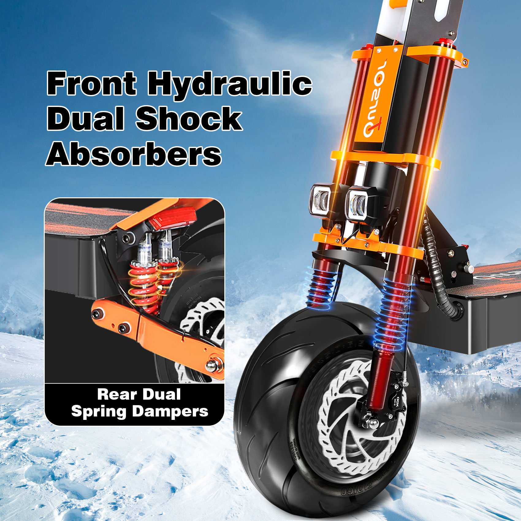X8 Commuter Electric Scooter With 13-inch Wheels And 32 Mph Highway-Rated Tires photo 4