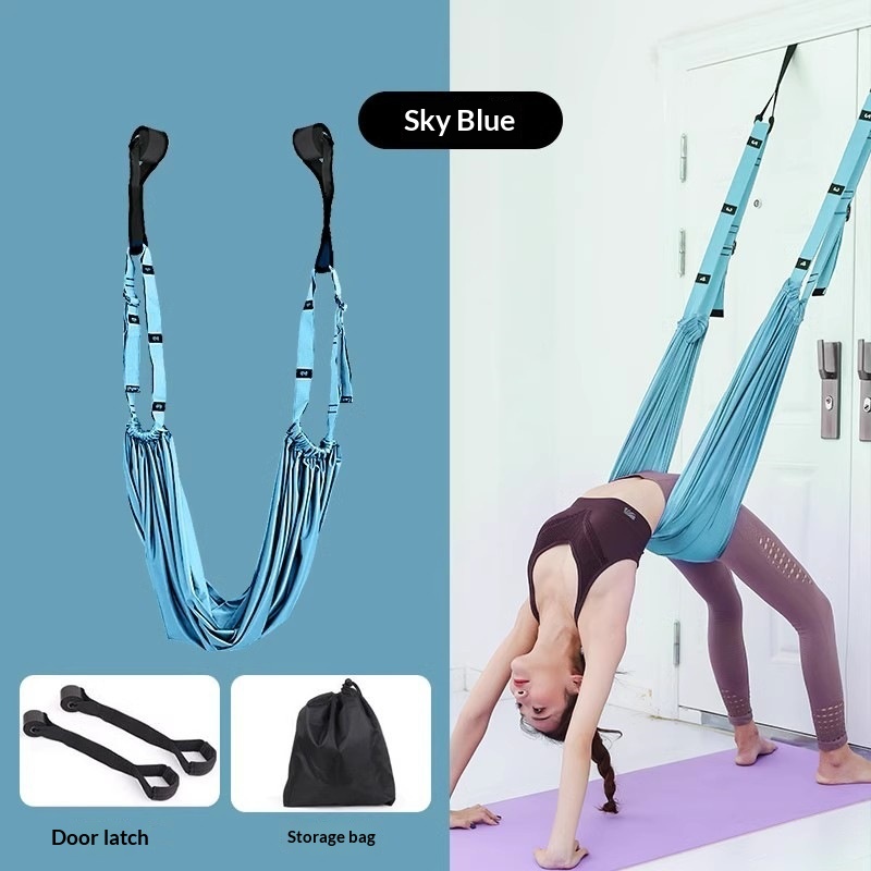Aerial Yoga Sling Home Yoga Rope Splits Handstand Waist Training Equipment Door Hanging Stretching Strap Elastic Rope photo 1