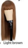 Qi Bangs Black And Brown Long Straight Hair photo 4