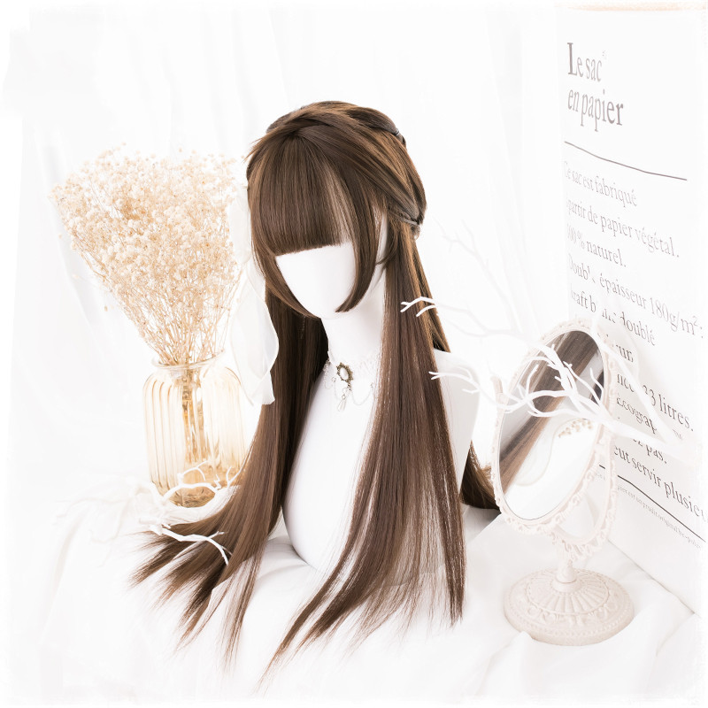 Manzhen Daily Black Long Straight Wig Girl photo 2
