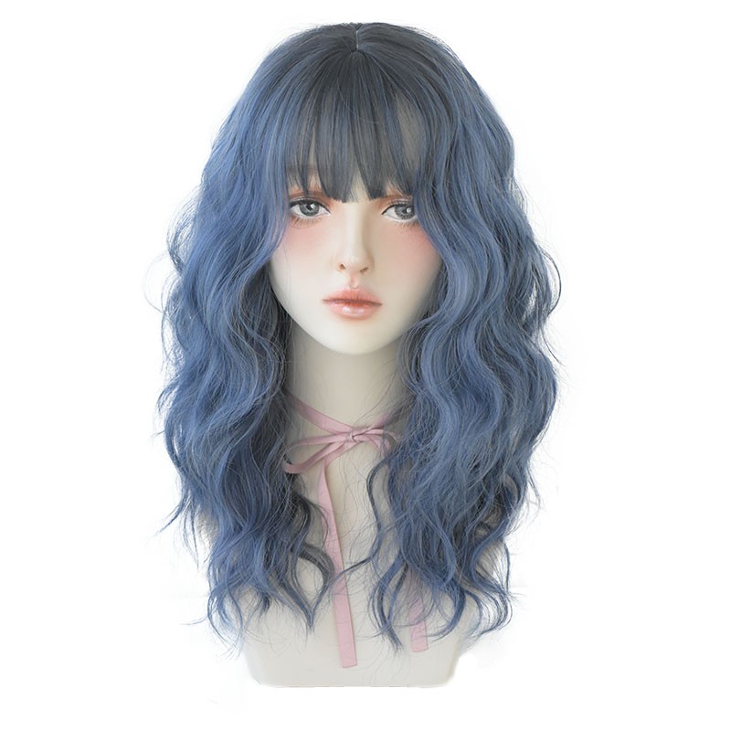 European And American Air Bangs Water Ripple Curls photo 2