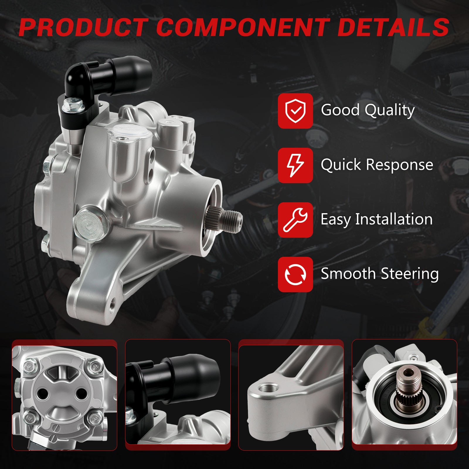 Power Steering Pump For 2006-2011 -Honda Civic DX EX LX 1.8L L4 21-5456 55-5822 photo 5