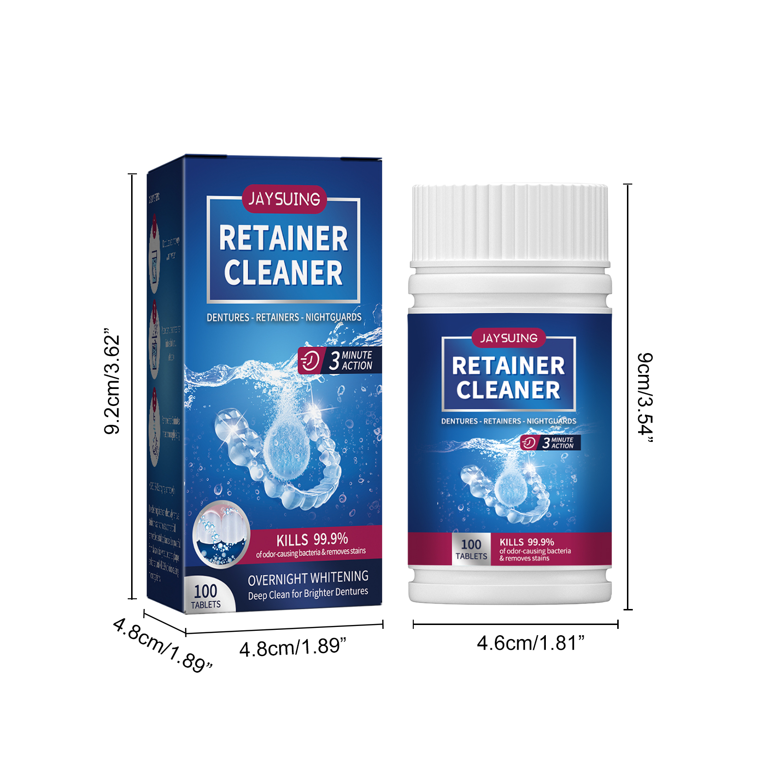 Dental Implant Cleaning Tablets 1 00 Tablets Per Box photo 2