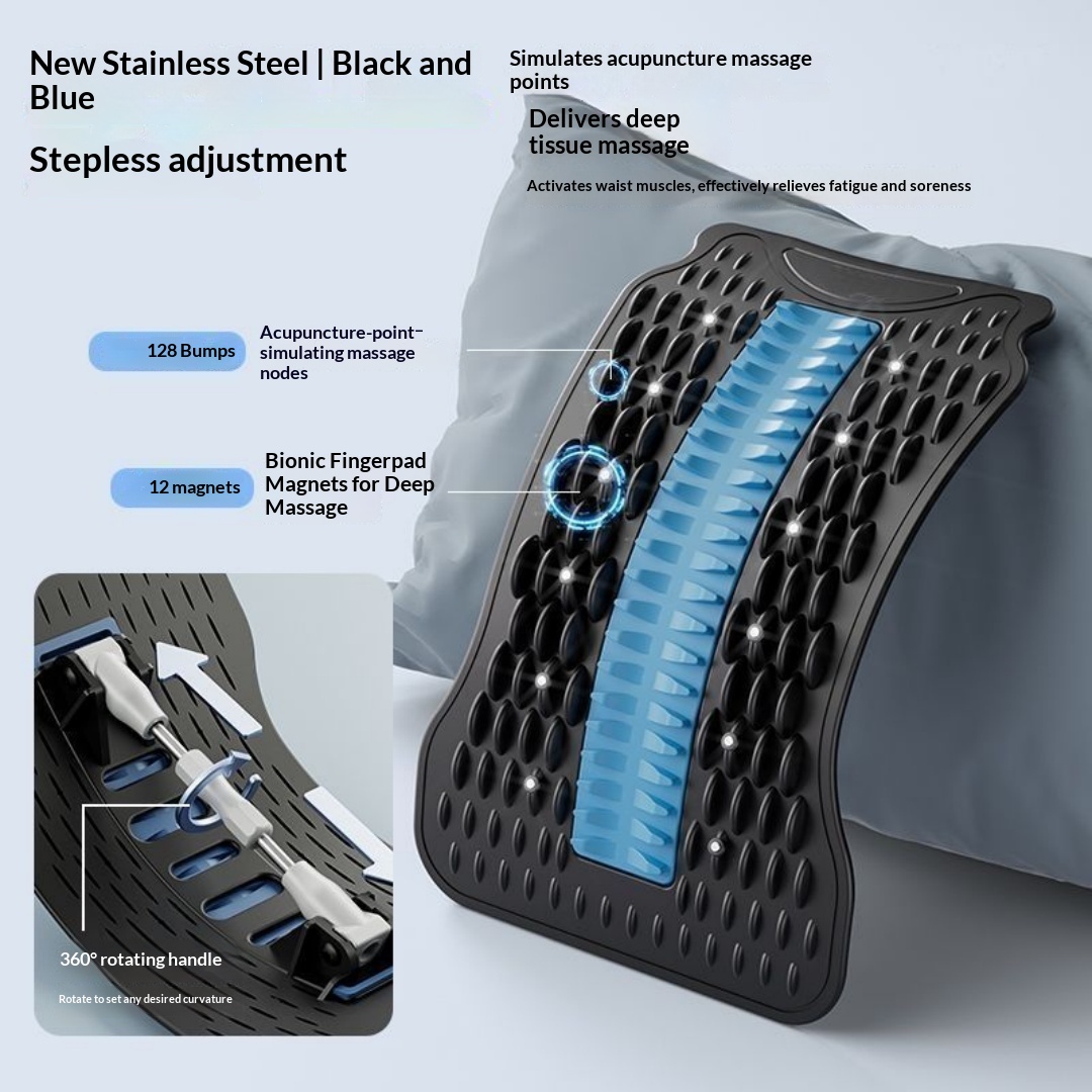 Lumbar Spine Corrector, Back Spine Exercise Equipment, Lumbar Support, Spinal Stretching And Traction Massager, Fitness Equipment photo 5