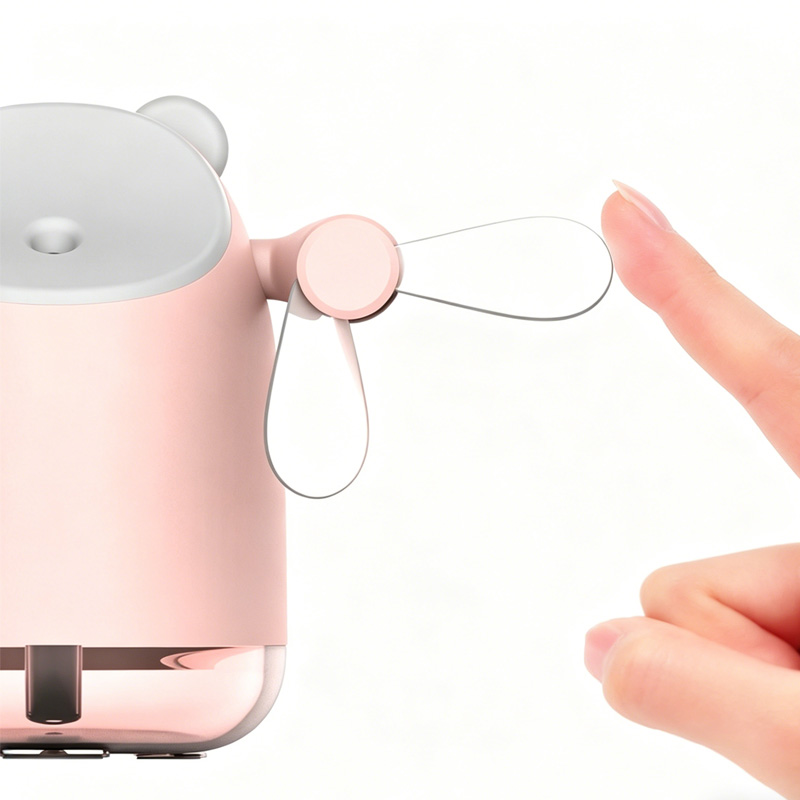 Spray Cooling Fan Portable Water Humidifier,USB Fan,desktop Small Fan,mini Air Conditioner  Humidifier Double Head Fan photo 2