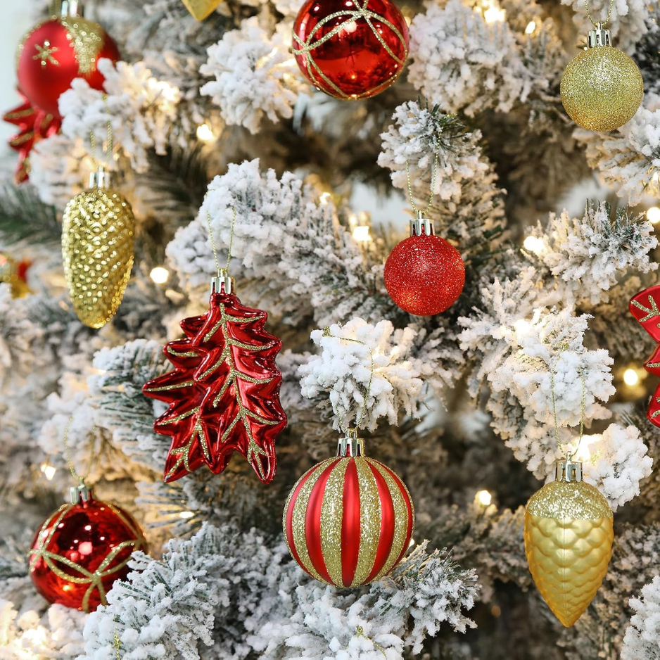 106 PCS Christmas Ball Ornaments For Christmas Tree Decorations photo 2