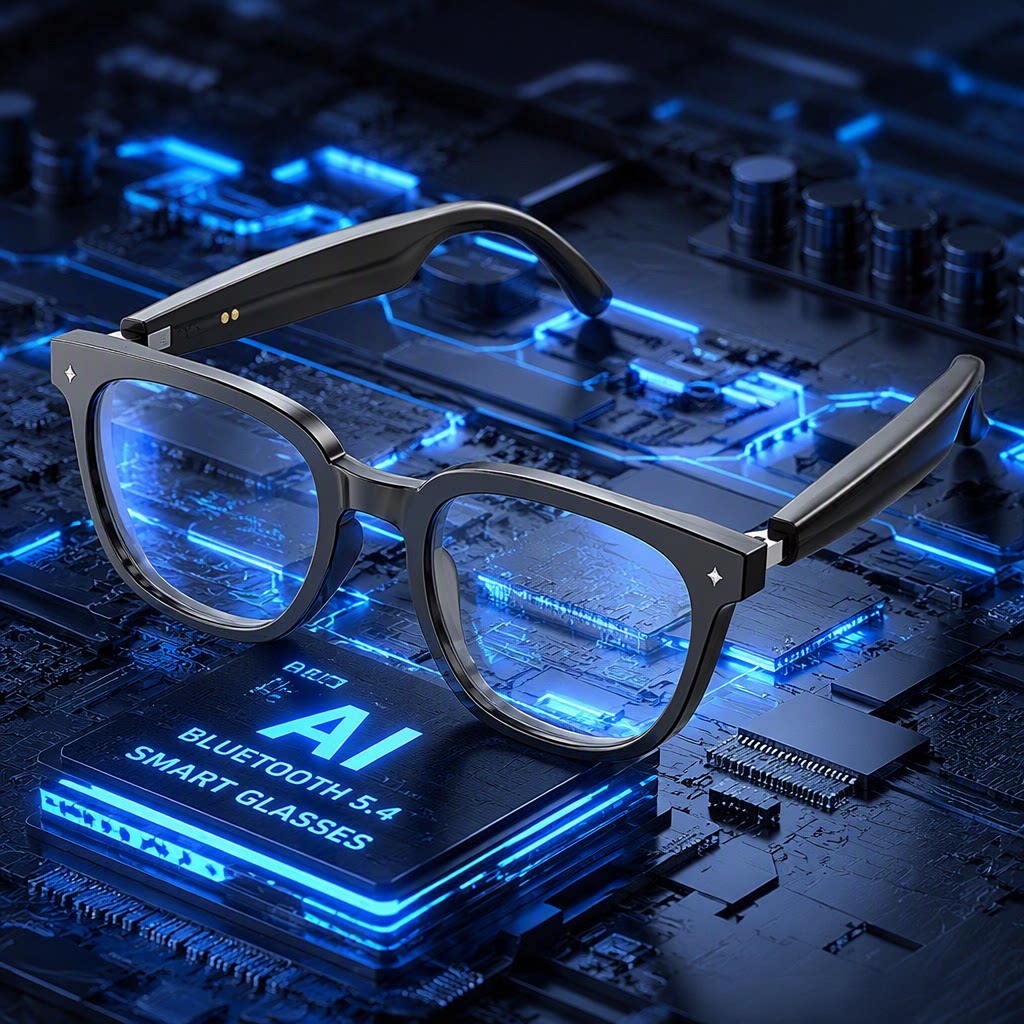 New Smart Glasses, Bluetooth Sports Sunglasses, Wearable Device With Call, Music Playback & AI Translation Function photo 1