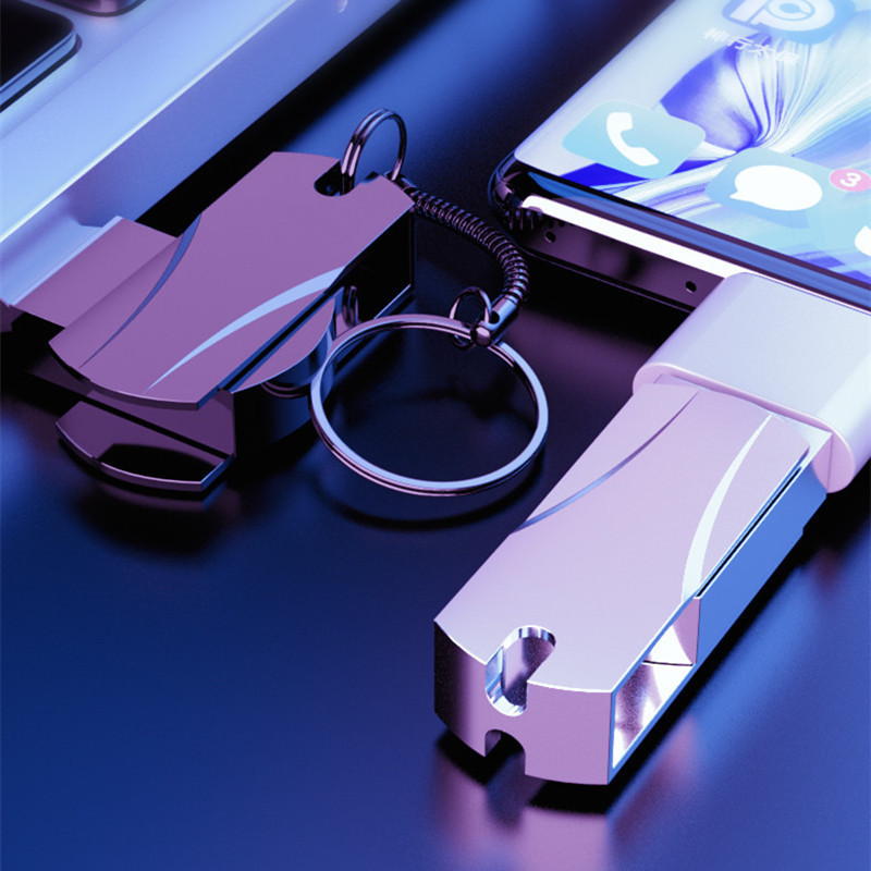 A USB Drive With A Large Capacity Is Expanded On A Virtual Scale photo 3