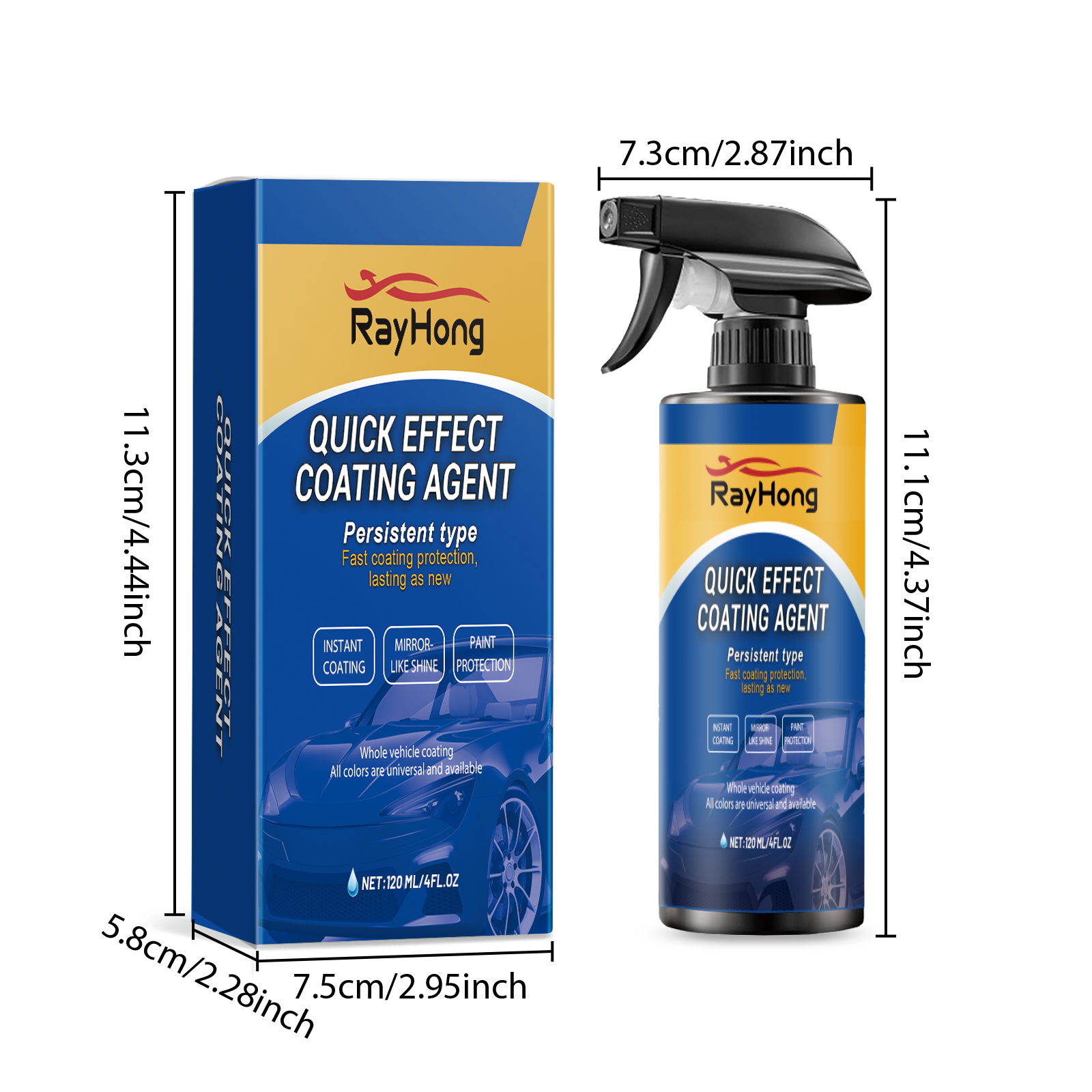 Automotive Coating Spray 120ml 1box photo 2