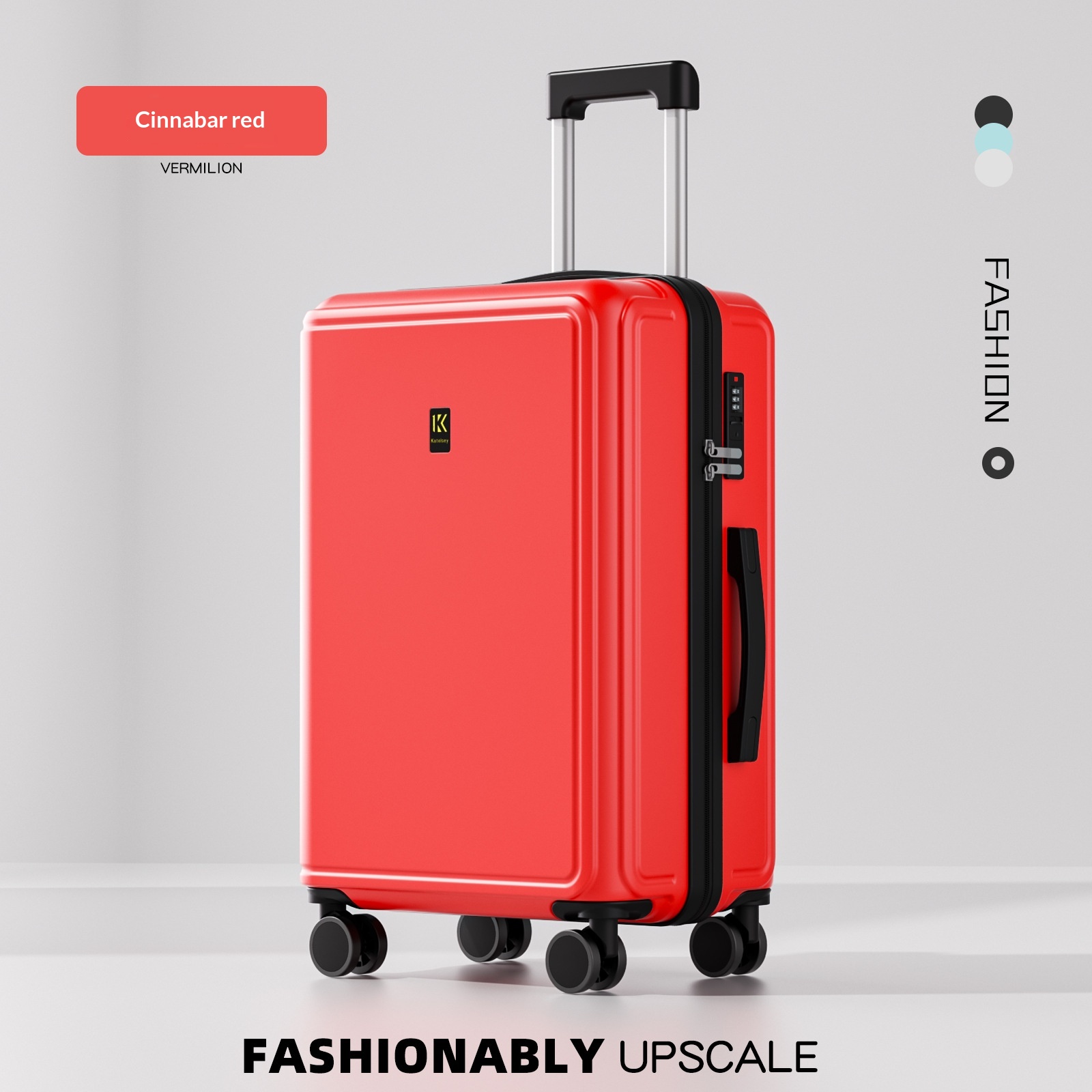 2026 New Luggage Trolley Case Student 20 Inch Lightweight Boarding Large Capacity Password Travel Leather Box Male - DY5209 Red photo 1