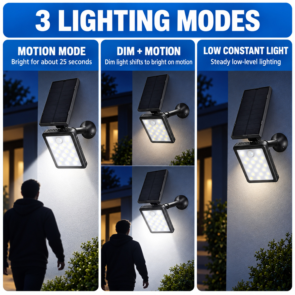 Solar Powered Rechargeable Motion Sensor LED Work Light 1500mAh For Auto W775A 1x 18650 Battery photo 5