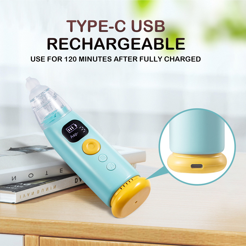 Orange Electric Baby Nasal Aspirator photo 3