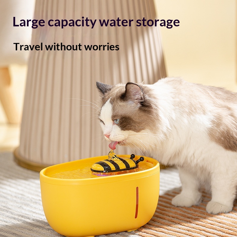 Pet Water Dispenser Cat Water Dispenser Cat Water Bowl Flow Device Cat Water Dispenser Automatic Running Water Without Plug Wholesale photo 1