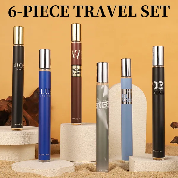 6pcs Set, 1.18fl.oz 35ml Each Bottle, Men's Eau De Toilette Spray, Long-Lasting Perfume, 6 Different Scent, Perfect For Dating, Daily Life, Parties, Gift Giving photo 6