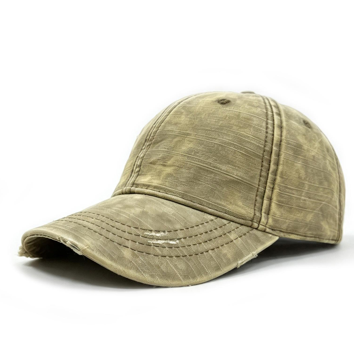 Street Fashion Retro Distressed Denim Holey Baseball Cap With Soft Top And Casual Curved Brim. Perfect For Outdoor Outings photo 5