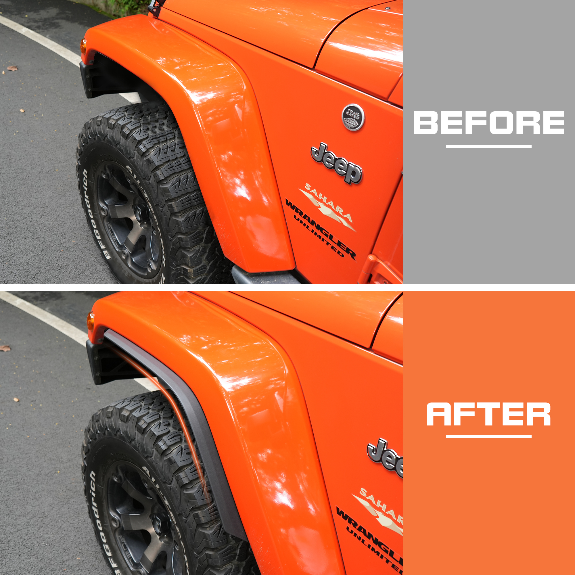 Fender Flares Compatible With 2007-2018 Wrangler photo 6